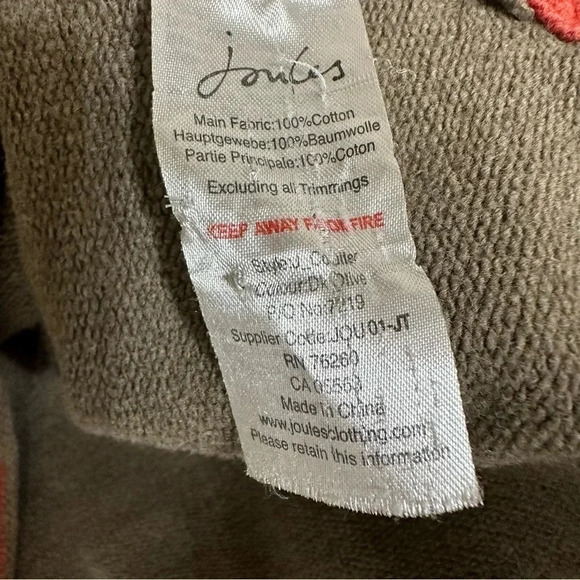 Vintage Tom Joules XL brown‎ 1/4 zip heavy weight Rugby pull on sweatshirt - Picture 6 of 6